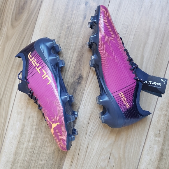 Puma Ultra 2.4 Firm Ground AG Festival Fuchsia Soccer cleats size 11.5 - Picture 3 of 11